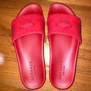 Versace Red Medusa Sandals